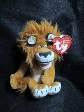 ty ALEX the Lion Beanie Baby from Madagascar Movie TAGS with  PRINT ERRORS  2008