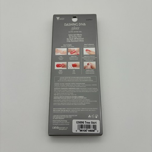 Dashing Diva Gloss Ultra Shine Gel Nail Strips, Tree Skirt, 32 ct, Christmas - Picture 2 of 2