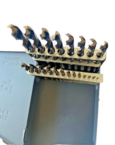 Juego de brocas Drill America 1/16 - 3/8 HSS Jobber 21 piezas por 1/64 Huot Case - Imagen 12 de 24