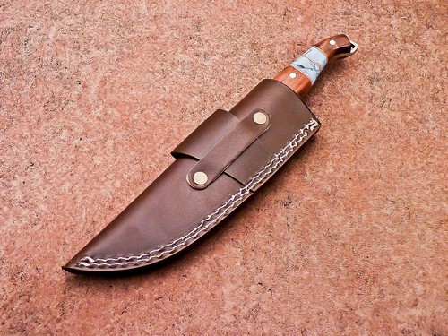 LAMA IN ACCIAIO D2 FATTA A MANO PERSONALIZZATA, COLTELLO DA CAMPEGGIO, COLTELLO DA SCUOIATURA 8752 - Foto 3 di 9