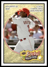 2008 Upper Deck Baseball Heroes #47 Ken Griffey Jr. Cincinnati Reds