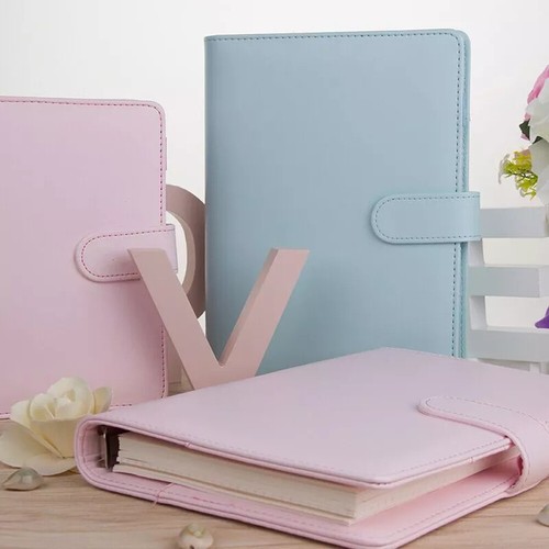 A5/A6 Notebook Cover 6 Ring Binder Clip-on Notebook Leather Loose Leaf Notebook - Picture 6 of 25
