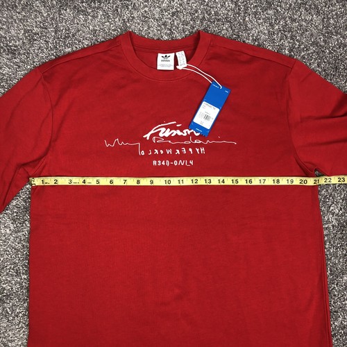 Adidas Originales R.Y.V. Camiseta premium de gran tamaño para mujer roja talla XS 32 GD2977 - Imagen 11 de 12