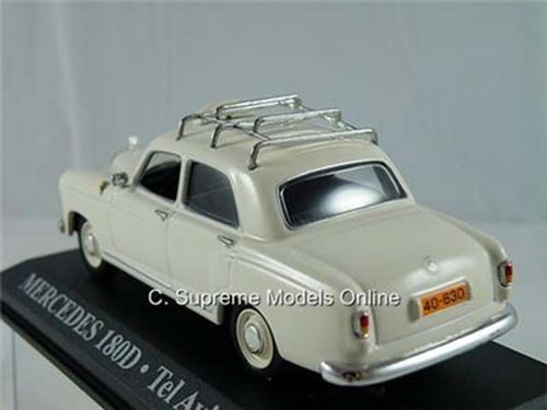 MERCEDES BENZ 180D TAXI TEL AVIV 1962 MODEL CAR DARK INTERIOR EXAMPLE 1/43 Q :-: - Picture 4 of 5