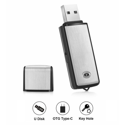 8GB X09 USB Flash Disk Recording Pen Storable Playable MP3 Dual Purpose Voice FY - Afbeelding 14 van 16