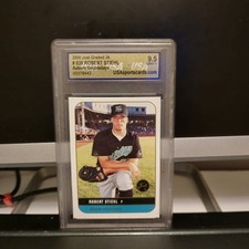 2000 Just Graded 2k ROBERT STIEHL Rookie #39 USA 9 Mint RC Astros