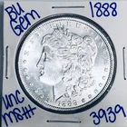 1888 BU UNCIRCULATED MORGAN SILVER DOLLAR AUTHENTIC U.S. MINT FREE SHIPPING 3939