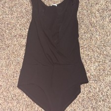 Black Sleeveless Bodysuit, shaping body suit size small slimming summer fun