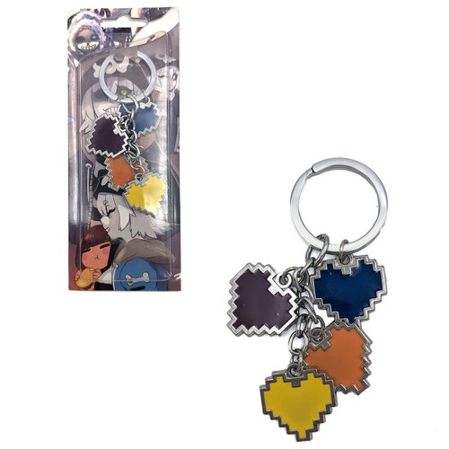Neu Herzen Set UNDERTALE 1 Zoll 4-teilig Schlüsselanhänger Schlüsselanhängsel Charm Anhänger - Bild 1 von 3