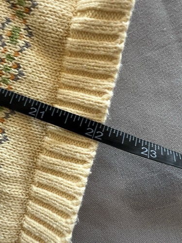 Vintage Gap Button Up Sweater 100% Cotton Spring Cardigan Yellow Large - Picture 4 of 9
