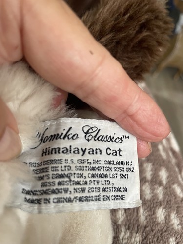 Vintage Russ Yomiko Classics HIMALAYA 8 Zoll Stofftier Plüschtier Katze Kätzchen - Bild 2 von 3