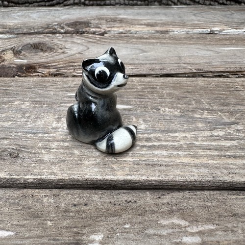 Hagen Renaker Miniature Mini Ceramic Mama Raccoon And Baby Big Eyes READ - Picture 6 of 16
