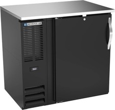 Beverage Air BBN36HC-F-B 36" One-Section Black Solid Door Back Bar Cabinet