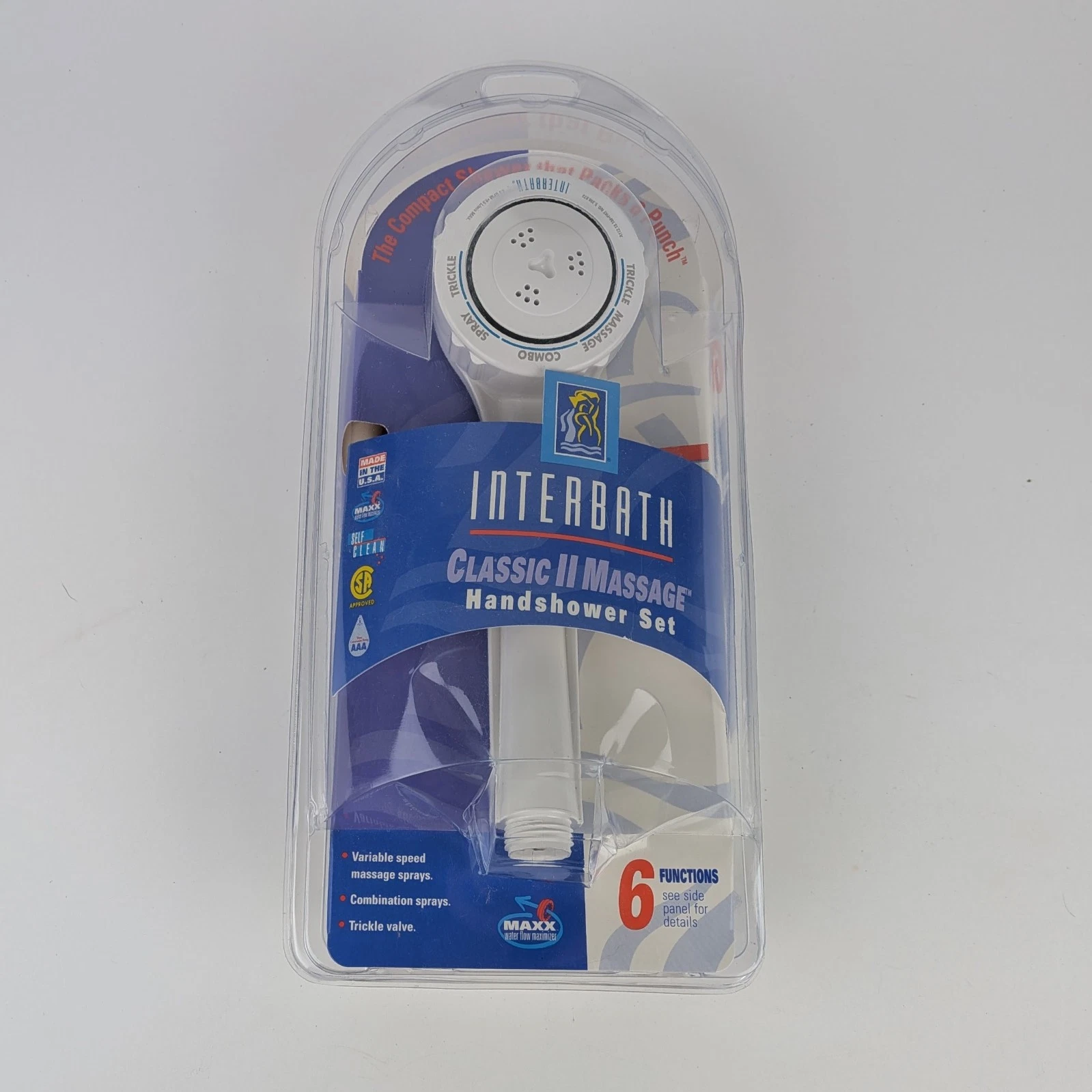 Interbath Classic II Massage Handshower Set (1997) - New in Package