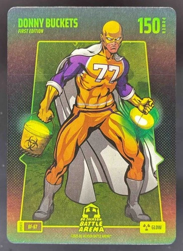 2025 BO JACKSON BATTLE ARENA ALPHA DONNY BUCKETS BF-67 BATTLEFOIL GLOW
