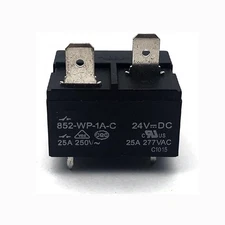 852-WP-1A-24VDC Power Relay 4Pins 25A 250V
