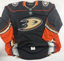 Anaheim Ducks Team Issued Home Black NHL Hockey Jersey Size 56