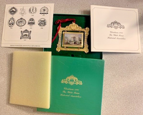 Official 1997 The White House Historical Association CHRISTMAS ORNAMENT -w/Box + - Picture 6 of 11