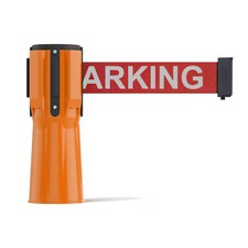 MONTOUR LINE CP100-OR-NOPARRW-110 Retractable Belt Barrier Cone Mount Orange