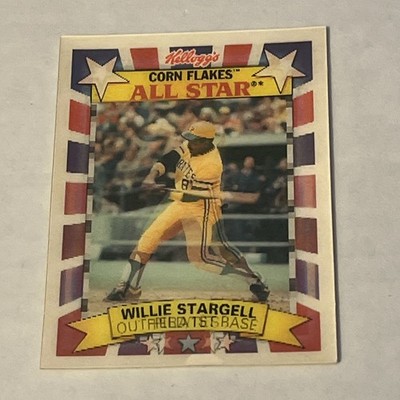 1992 Kelloggs Corn Flakes All-Star #1 WILLIE STARGELL Pirates MLB HOF Excellent