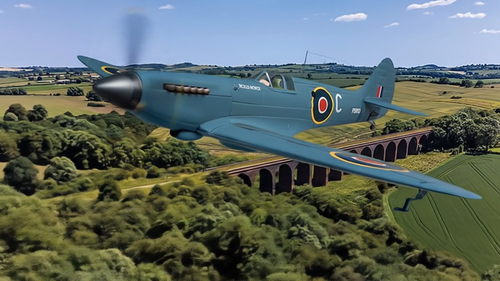 SPITFIRE PR.XIX G-RRGN PS853 "ROLLS ROYCE HERITAGE HANGER" - CORGI AA38708 1/72 - Video 1 of 1
