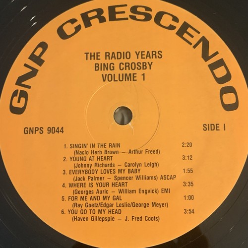 Bing Crosby The Radio Years, Volume 1 Vinyl Record LP American Icon VG TESTED*** - Picture 4 of 7