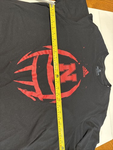 Nebraska Cornhuskers adidas Amplifier Short Sleeve Shirt Men's Black Football 2X - Picture 8 of 11
