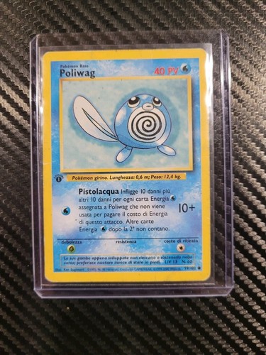 Poliwag 1st Edition 59/102 Base Set -Italian HP - Picture 13 of 13
