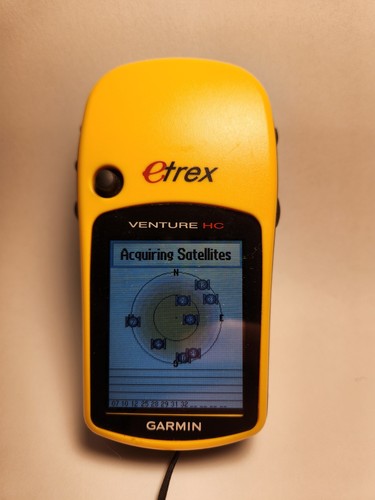 GARMIN eTrex Venture HC Yellow Handheld Satellite GPS Navigation Camping Hiking - Picture 3 of 4