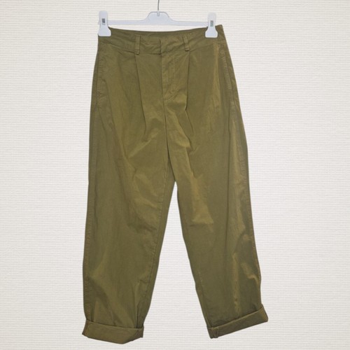 Free People Luca Barrel Pants | Trousers - Moss Green - W27- RRP £68.00 - Picture 2 of 8