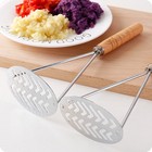  5pcs Creative Potato Masher Practical Wooden Handle Potato Masher Kitchen