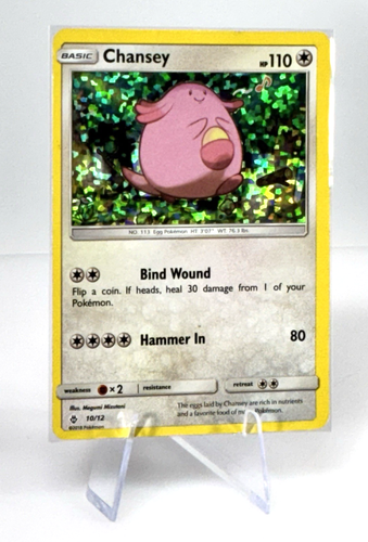 2018 Pokemon Chansey 10/12 McDonald's Promo Holo Card - Picture 3 of 8