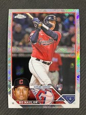 2023 Topps Chrome Logofractor #54 Bo Naylor Rookie Cleveland Guardians