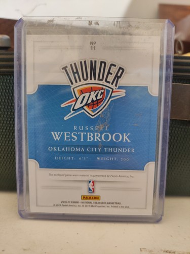 Parche triple Panini Russell Westbrook Game Gear 2016-17/49 - Imagen 3 de 3