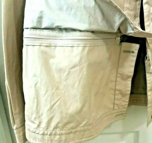 Emporio Armani Italy Jacke Windbreaker Adjust Lenth Damen XL Größe 44 Khaki - Bild 3 von 8