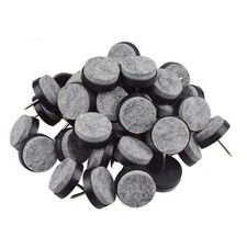 40pcs Round Heavy Duty Nail-on Felt Pad for Furniture Chair Table Leg Feet Fl...