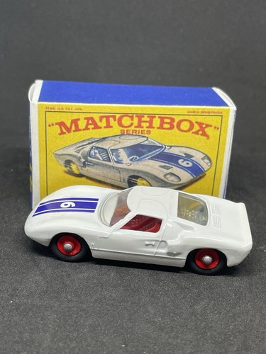 Lesney Matchbox 41 Custom Ford GT 40 Red Hub Wheels Reproduction Box. - Bild 5 von 6