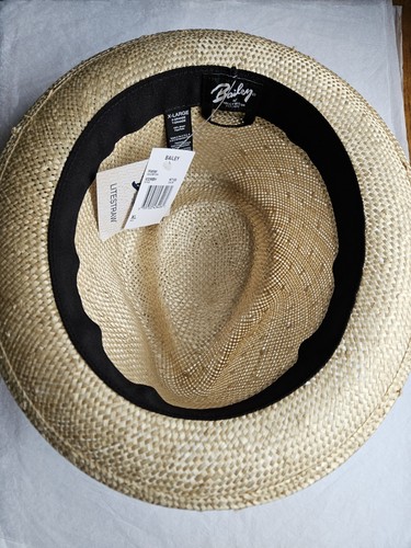 Cappello Bailey of Hollywood Fedora Fitted Uomo Litestraw Made USA WAHLER Taglia XL - Foto 10 di 13