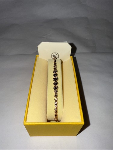SWAROVSKI Pink Crystals Emily Tennis Bracelet 5663393 Rose Gold *NEW - Gift Box*