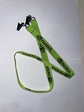 Nvida Lanyard AI Summit ID Card Holder Rare Promo Tech Memorabilia DualClip 