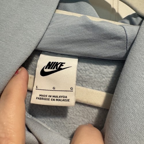 Nike Phoenix Fleece Oversized Pullover Sweatshirt Blue Size Large - Picture 4 of 6