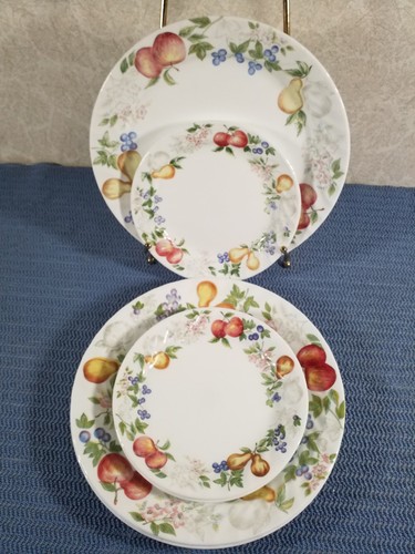 Corelle TELLER CHUTNEY Wirbel Obst Muster 18 Stück 6 Stück ABENDESSEN SALAT/BROTSUPPE - Bild 2 von 5