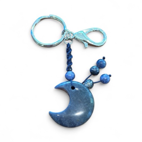 Sodalite Gemstone Keychain New - Picture 2 of 2
