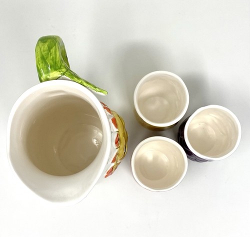 Enesco anthropomorphes 3er Set Saftbecher und Krug - Bild 5 von 16