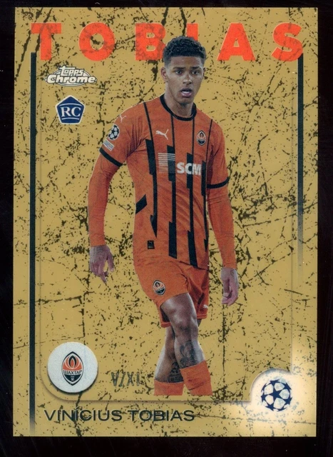 2024 Topps Chrome UEFA Vinicius Tobias Roman Numerals Top 11 Xi Variation