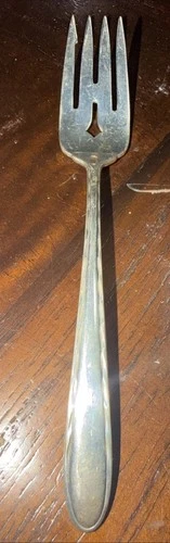 Sterling Towle  SILVER FLUTES SALAD FORK  6 1/2"  39.2 Gr. No Mono