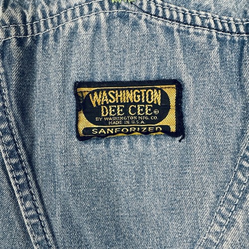 Washington Dee Cee sanforized Bibbed Carpenter Jeans Latzhose Bibs Vintage 30x30 - Bild 10 von 16