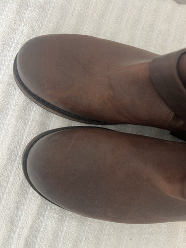 Frye Veronica Leather Harness Buckled Bootie Women's 9 Brown - Picture 10 of 11
