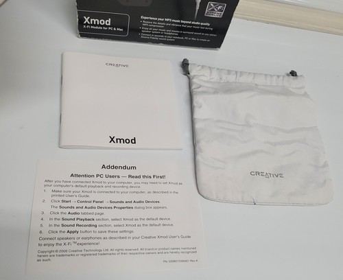 Creative Labs Xmod Soundkarte für PC & MAC - X-Fi XTREME FIDELITY - Bild 3 von 9