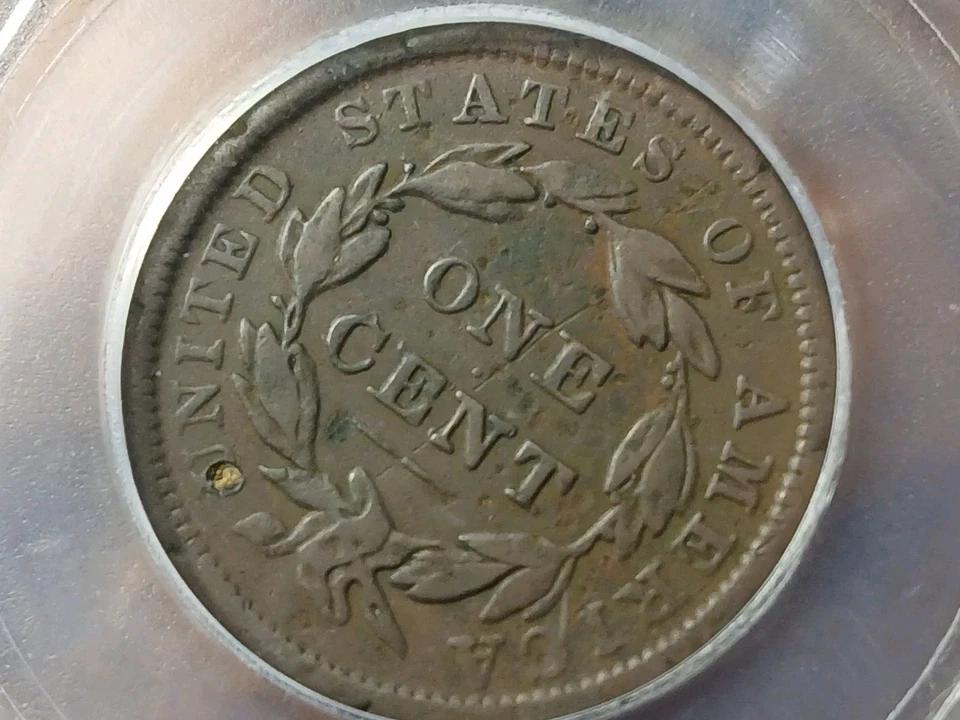 1838 Coronet Head Large Cent ICG VG10 Details - Image 3 of 4